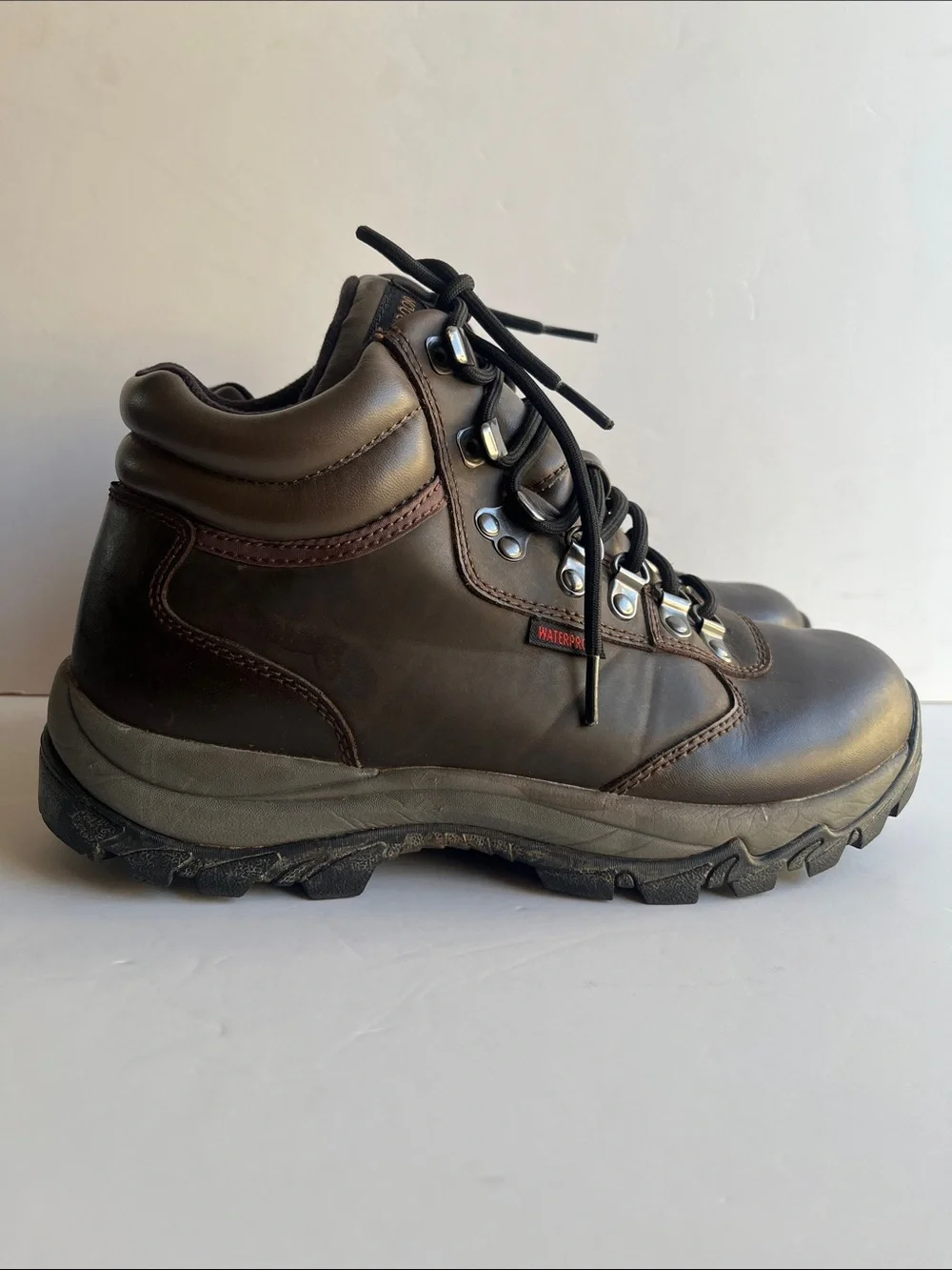 Men's Brown Waterproof Leather Hiking Boots